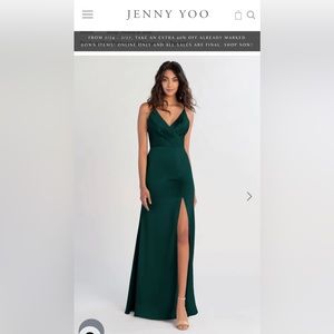 Jenny Yoo Emerald Beckett Dress Size 16